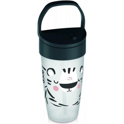 LOVI Hrníček se slámkou Salt&Pepper Active 350 ml