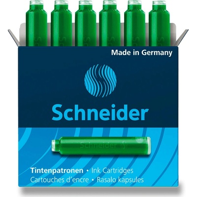 Schneider 6604 inkoustové bombičky zelené 6 ks