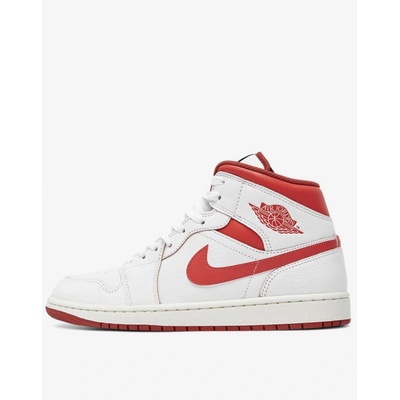 Nike Air Jordan 1 Mid Se Shoes White/Red