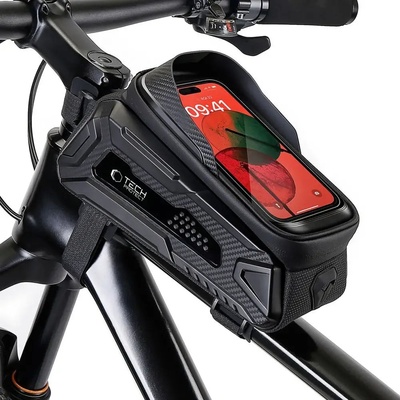Tech-Protect Чанта за велосипед с държач за телефон Tech-Protect V2, 1.2L, черен (5906302308415)
