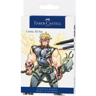 Faber-Castell Комплект Pitt Comic 3D, 11 броя (1010160086)
