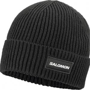 Salomon Зимна шапка (beanie) Salomon Classic Beanie - Deep Black - размер One Size (904-6563-0111)