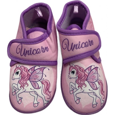 Setino dievčenské papuče Unicorn ružové