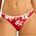 Seafolly Дамско бикини долнище Seafolly Mayflower Hipster Pant Bikini bottom - Cosmo Red - размер 32 (EU) (150-6640-0211)