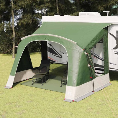 vidaXL Каравана палатка за 5 души 5 души 410 x 275 x 245 см Зелен (42001083)