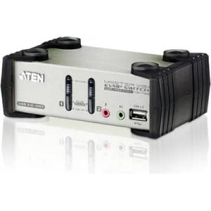 ATEN KVMP превключвател, ATEN CS1732B, 2-портов, PS/2-USB, VGA, Audio, OSD (ATEN-CS1732B-A7-G) - cybertrade