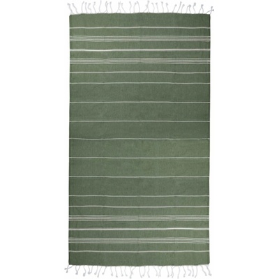 The One Towelling 1019 SULTAN Haman uterák olive green white 100 x 180 cm