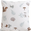 MKLozkoviny.sk bavlna Renforcé Medvedík v lese 40 x 40 cm