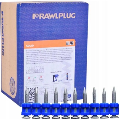Klince do betónu do klincovačky pozinkované RAWLPLUG 2,7x25 mm 1000 kusov