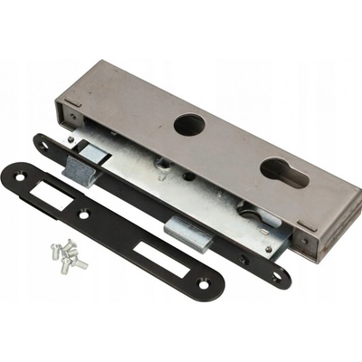 Zadlabávací zámok ľavý 72x34 mm pre vložku + box