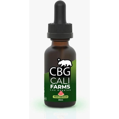 CaliFarms CBD + CBG Olej 2000 mg CBD + 500 mg CBG Vodný melón 30 ml