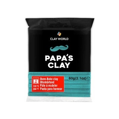 Papa’s clay Polymerová hmota 60 g tyrkysovomodrá