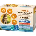 Iams Naturally Възрастни Морска Колекция 12 x 85 г