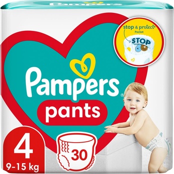Pampers Pants Size 4 еднократни пелени гащички 9 - 15 kg 30 бр