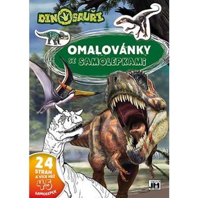 Dino Tvarované omalovánky se samolepkami