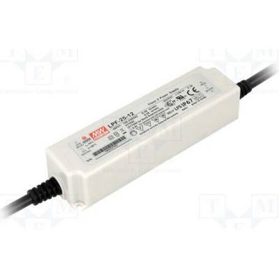 MEAN WELL LPF-25-12 Napájecí zdroj: spínaný; LED; 25,2W; 12VDC; 2,1A; 90÷305VAC; IP67