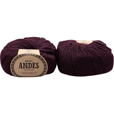 Drops Andes Uni 9029 tmavá grape