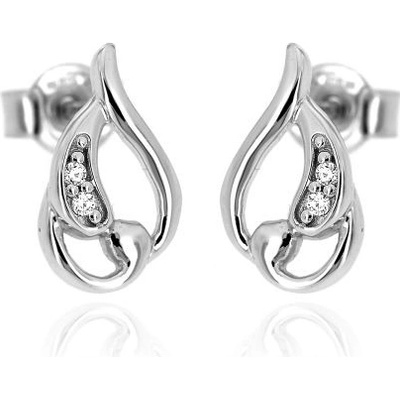 Zlatnictví U Kostela dámské zlaté náušnice lístečky 857b