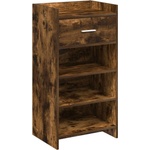 vidaXL Шкаф за обувки Опушен дъб 48 x 36 x 92 см Инженерна дървесина (8011351)