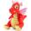 Amek Toys ПЛЮШЕН ДРАКОН ОРАНЖЕВ 30 СМ
