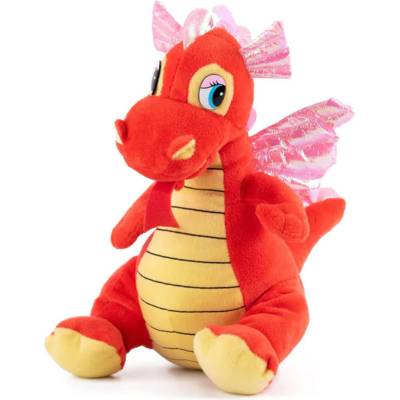 Amek Toys ПЛЮШЕН ДРАКОН ОРАНЖЕВ 30 СМ