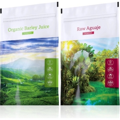 Energy Organic Barley Juice powder 100 g + Raw Aguaje caps 120 kapslí