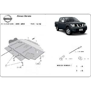 Scut Motor - Румъния Метална кора под двигател nissan navara от 2005 до 2010 (72303)