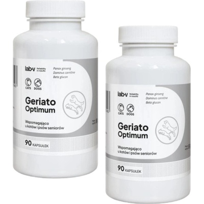 LAB-V Geriato Optimum podpora zdraví seniorů pro psy a kočky 2 x 90 kapslí