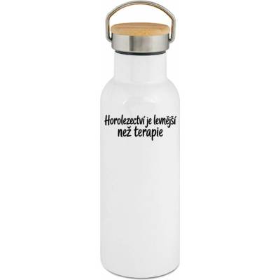 123TRIKO termoska Horolezectví je levnější než terapie černá 500 ml