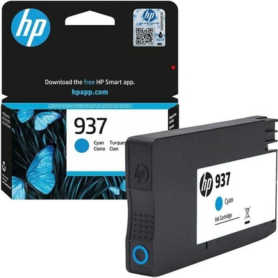 HP Оригинален патрон HP 4S6W2NE, No937, 800 страници/5%, Cyan (3015100704)