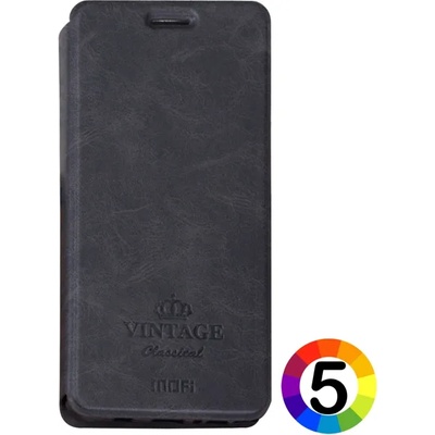 Huawei P10 Mofi Vintage Кожен Калъф и Протектор