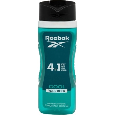 Reebok Душ гел Reebok MEN Cool your body 400 мл. 4в1