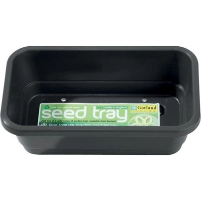 Garland Mini Seed Tray Black 17x10x5 cm, čierny zásobník s drenážou