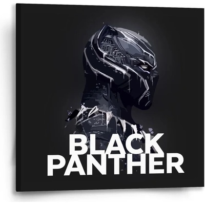 Sablio Obraz BLACK PANTHER z profilu Čierny - 50x50 cm