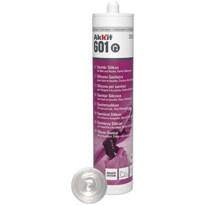 Akkit 601 sanitárny silikón 310 ml striebrosivá