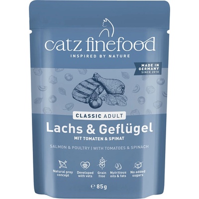 catz finefood Losos a drůbeží 8 x 85 g