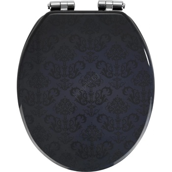 WENKO 22977100-Тоалетно седало BELLEVUE 35, 5x42, 5 cm антрацит/сребрист (WE0646)