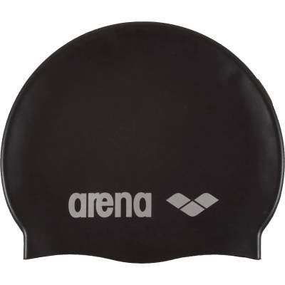 Arena Шапка за плуване Arena Classic Silicone Swim cap - Black / Silver - размер One Size (581-0005-0211)