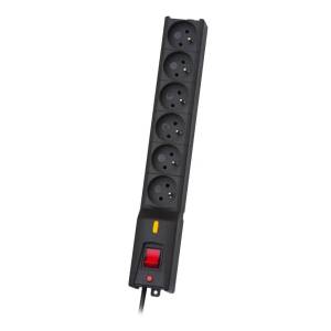 Lestar LX 610 GA, защита от пренапрежение, 1.5m, черен 6 AC изход(а) 2 (LX 610 G-A K.:CZ 1,5M)