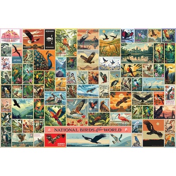 Cobble Hill - Puzzle National Birds of the World - 2 000 piese