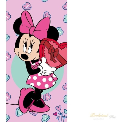 Jerry Fabrics Osuška Minnie pink 70 x 140 cm