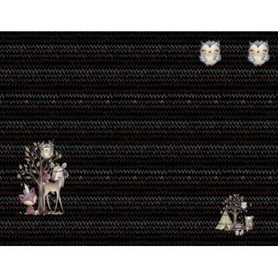 Takoy Panel na fusak z nepromokavého polyesteru 155x120 forest/les černá