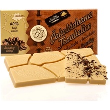 Čokoládovna Troubelice Čokoláda biela 40% s KÁVOVÝMI ZRNAMI, 45 g