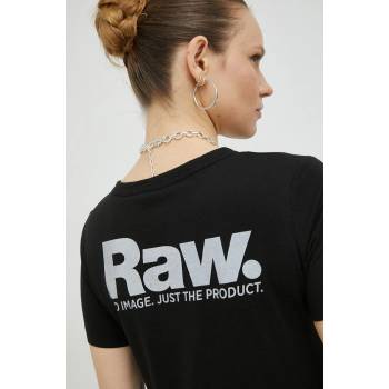 G-Star Raw Памучна тениска G-Star Raw в черно (D22784.336)