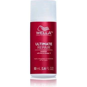 Wella Ultimate Repair Shampoo 50 ml възстановяващ шампоан за изтощена коса за жени