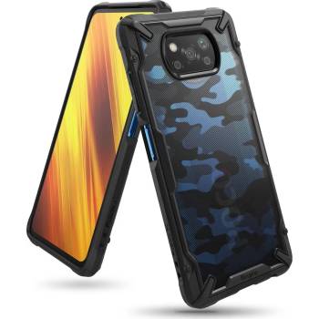 Ringke Противоударен Хибриден Калъф за XIAOMI Poco F3, RINGKE Fusion X Camo Case, Черен (8809785456826)