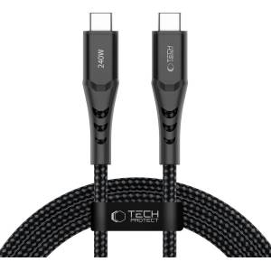 Tech-Protect ub11t ultraboost usb-c КАБЕЛ pd 240w / qc3.0 200cm ЧЕРЕН (5906302353132)