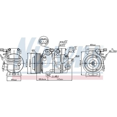 Kompresor klimatizace NISSENS 89304