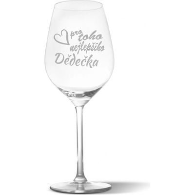 Sablio Sklenička na víno Pro toho nejlepšího dědečka 490 ml