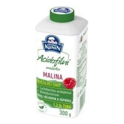 Mlékárna Kunín Acidofilní mléko malina 300 g – Zboží Mobilmania